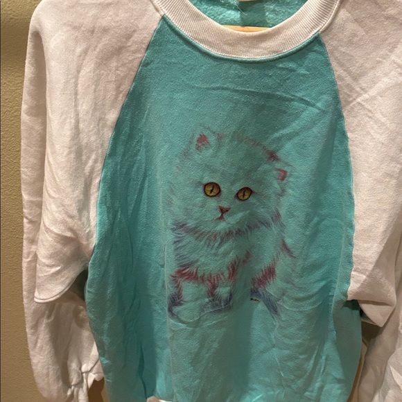 Cute Cat Graphic Sweatshirt - Picture 3 of 7